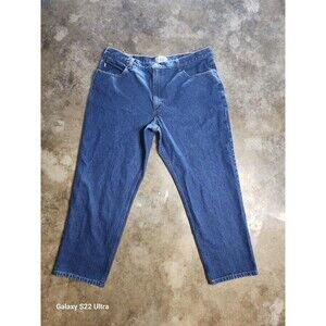 L.L.Bean Jeans Men's 42x30 Natural Fit Medium Wash Straight Leg Blue Denim